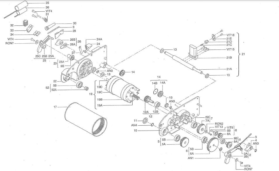 Motore completo completo 400w f25 Floorwash FLOORWASH