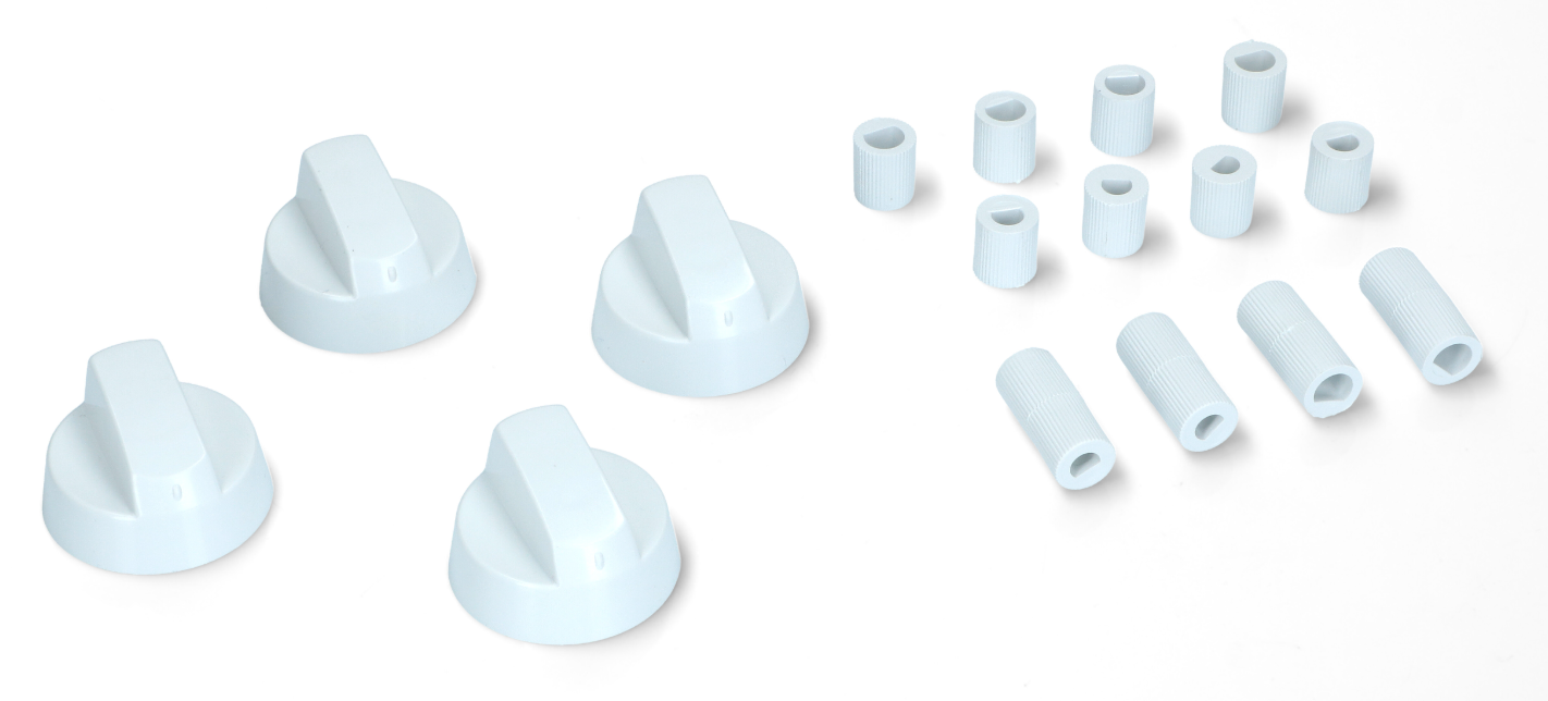 Manopola Forno Bianca Universale con Kit Riduzioni – Codice COK756UN