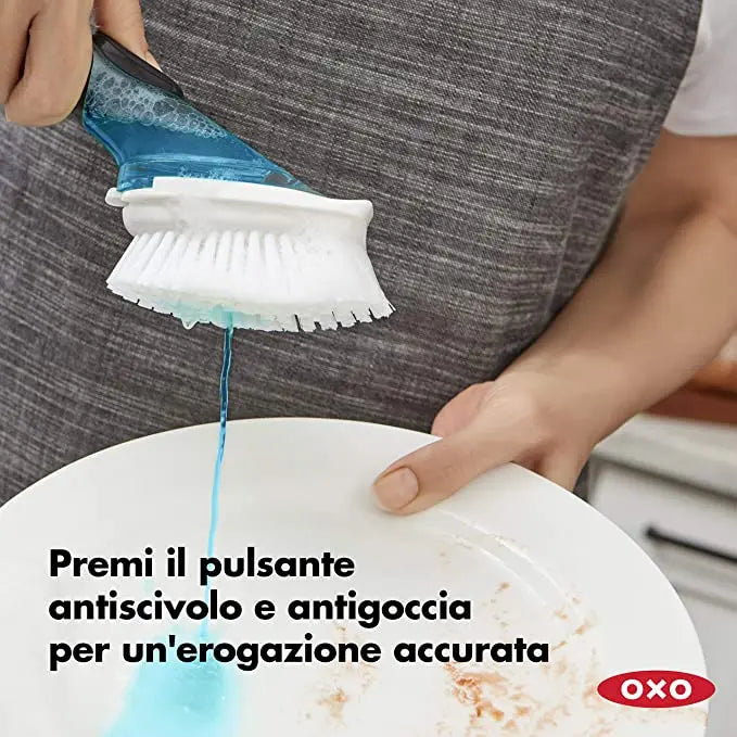 Spazzola lavapiatti con dispenser detersivo OXO OXO Ennebiservice