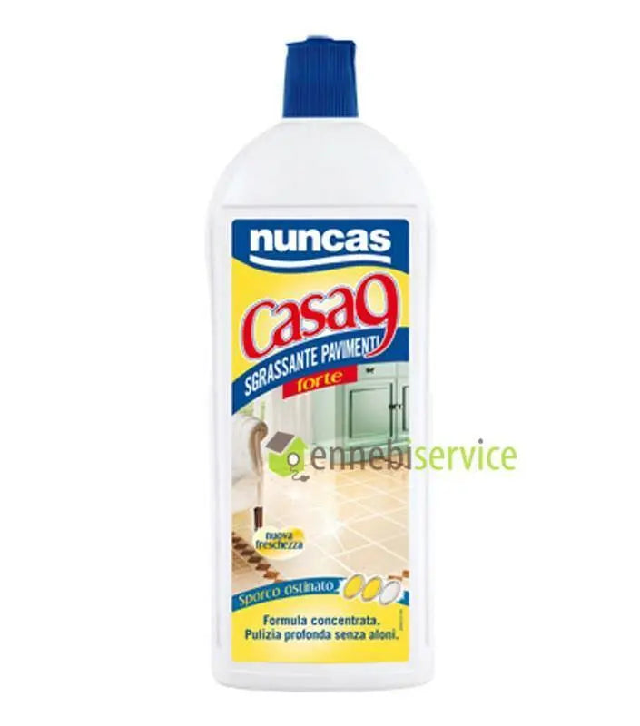 NUNCAS CASA9 FORTE SGRASSANTE PAVIMENTI 1LT.PULIZIA PROFONDA PER GRANDI  SUPERFICI