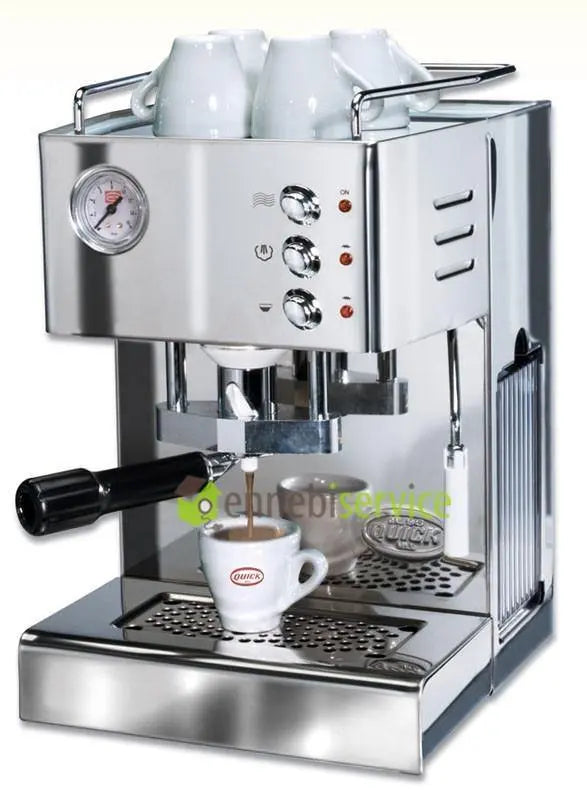 macchina caffe' a cialda acciaio inox con 2 scambiatori 06004 QUICK MILL