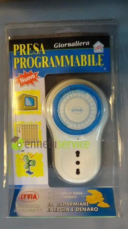 presa timer programmabile giornaliera 10a-16a LYVIA