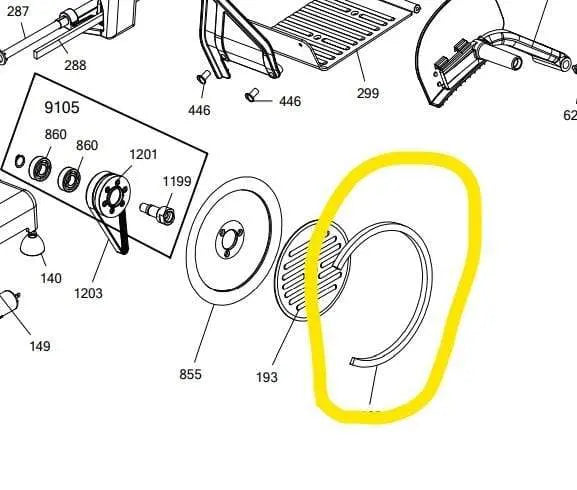 Anello esterno per lama affettatrice 22-220 mod. Luxor RGV RGV