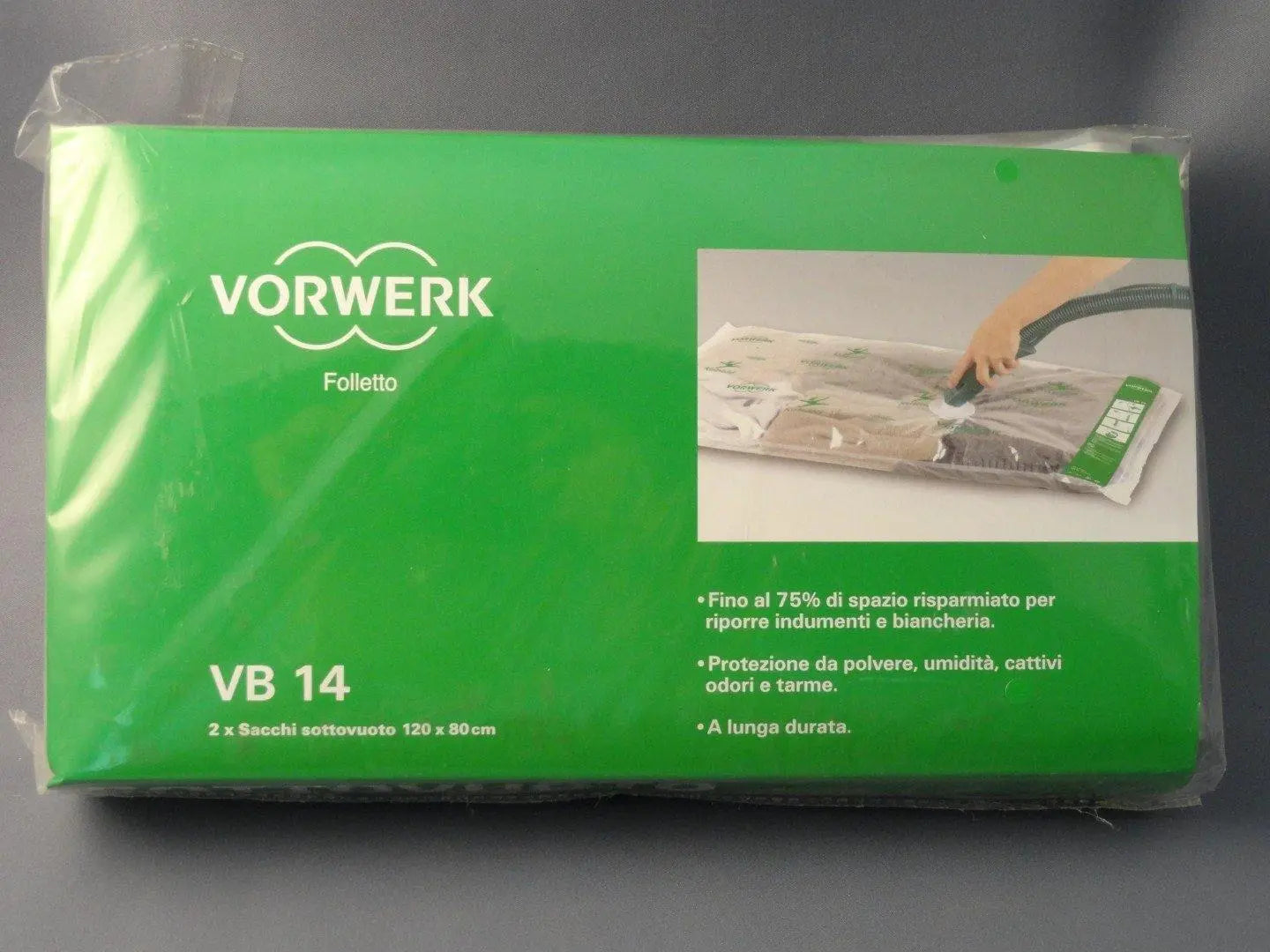 Confezione sacchi sottovuoto 2 pz 120x80 Vorwerk Folletto