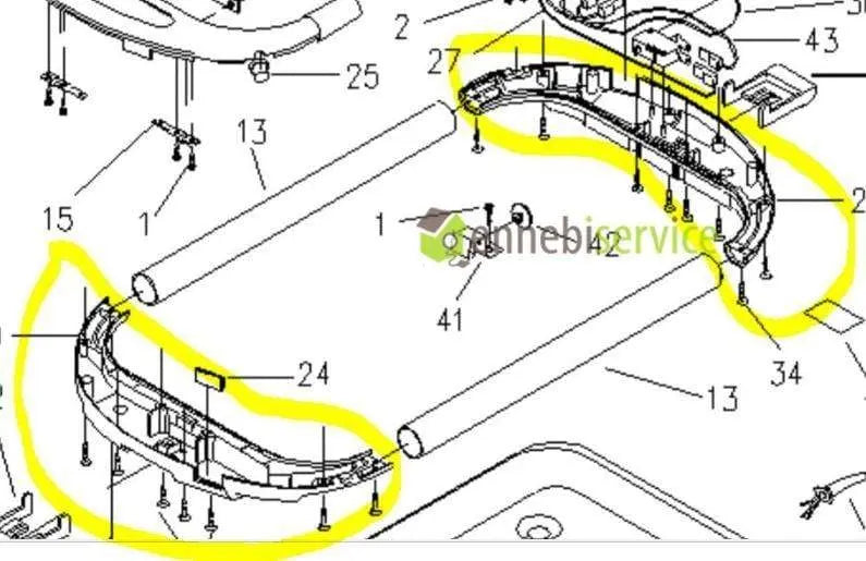 Semi cornice inferiore nera churrasco griglia 738 739 Ariete ARIETE