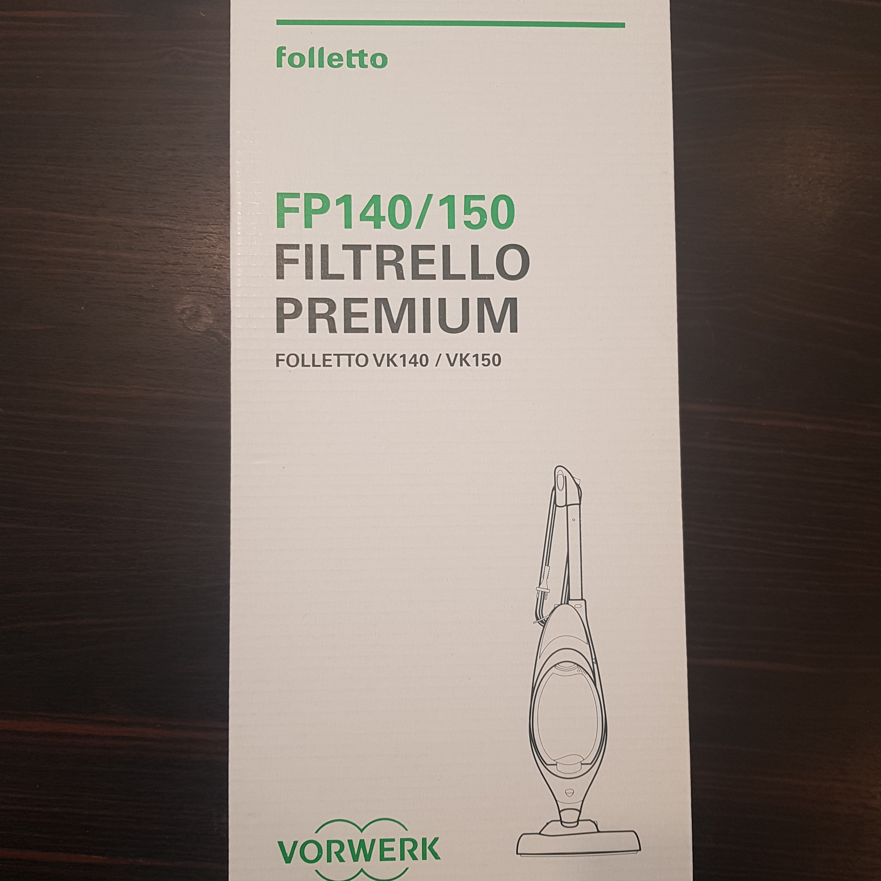 Confezione 6 sacchetti filtrello premium fp140 per vk140/vk150 Vorwerk Folletto VORWERK FOLLETTO