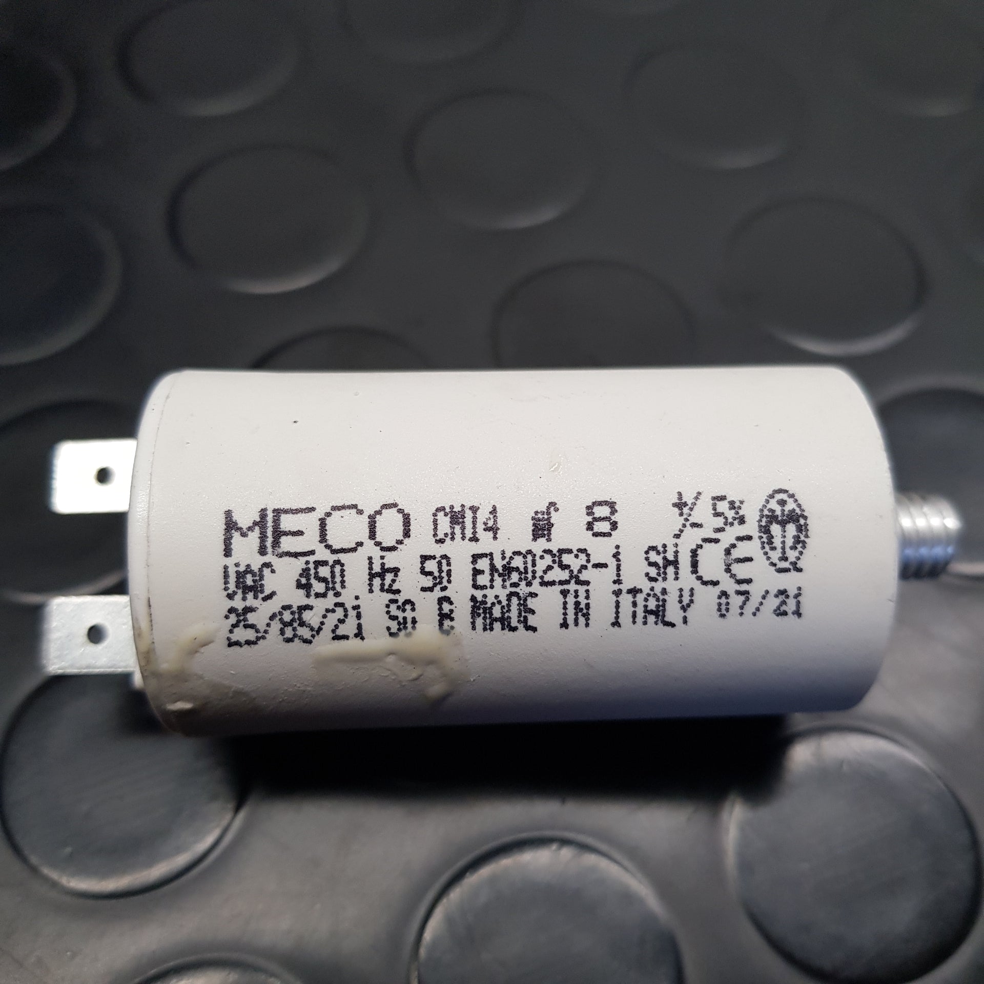 Condensatore Per Affettatrici 8 MicroF - Universale, Made In Italy - Foto 2