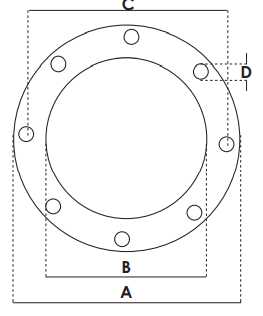 Guarnizione smussata 8 fori Ø 110mm TREVIL Prima Prima