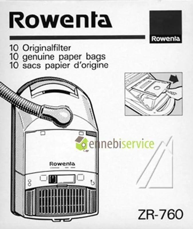 Sacchi originali Rowenta ZR760 10 pz ROWENTA
