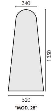 Schiumato poliestere mod. “28” 1350x520x340mm spessore 10mm Prima Prima