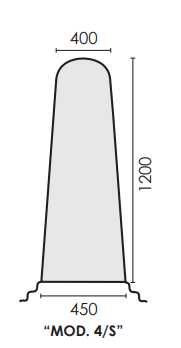 Telo terylene Azzurro 1200x450x400mm UNIVERSALE post Prima Prima