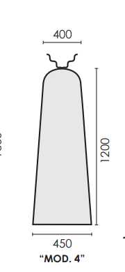 Telo terylene Azzurro1200x450x400mm UNIVERSALE Prima Prima