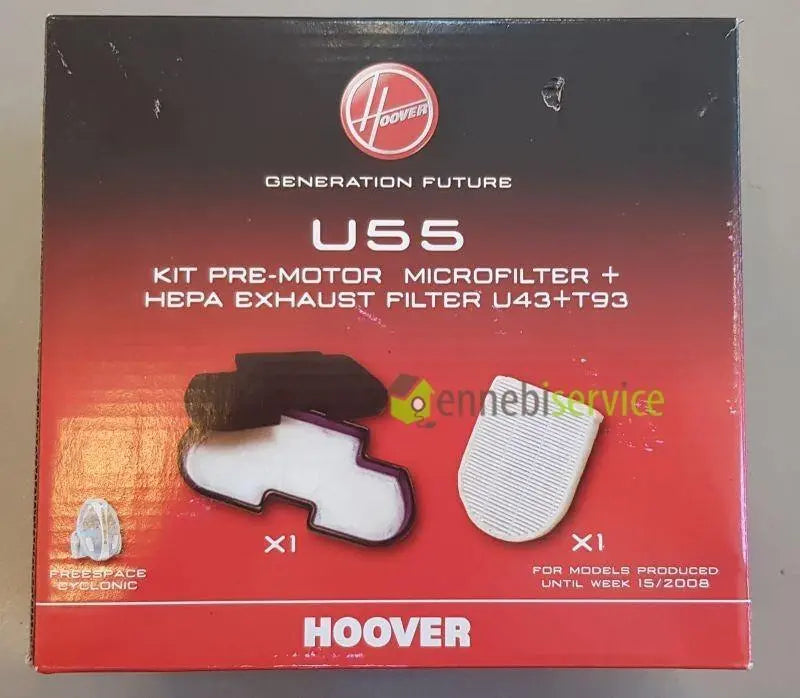 kit 2 filtri aria u55 aspirapolvere hoover HOOVER