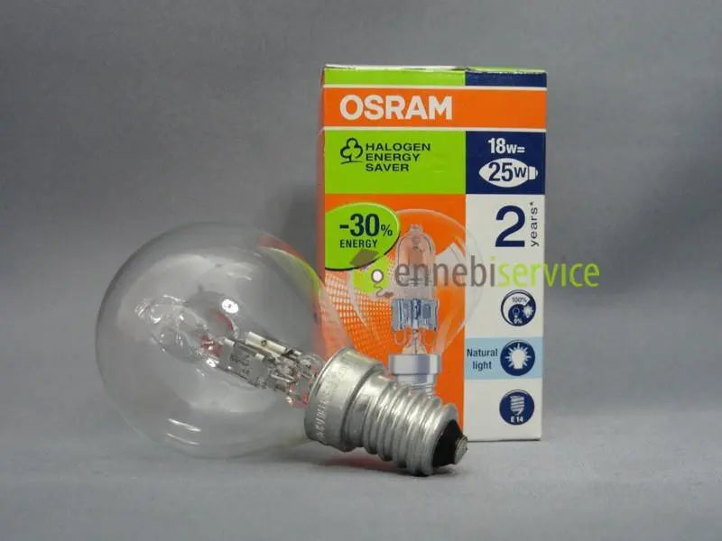 lampadina sfera piccola chiara energy saver 18w-20w   25w e14 OSRAM