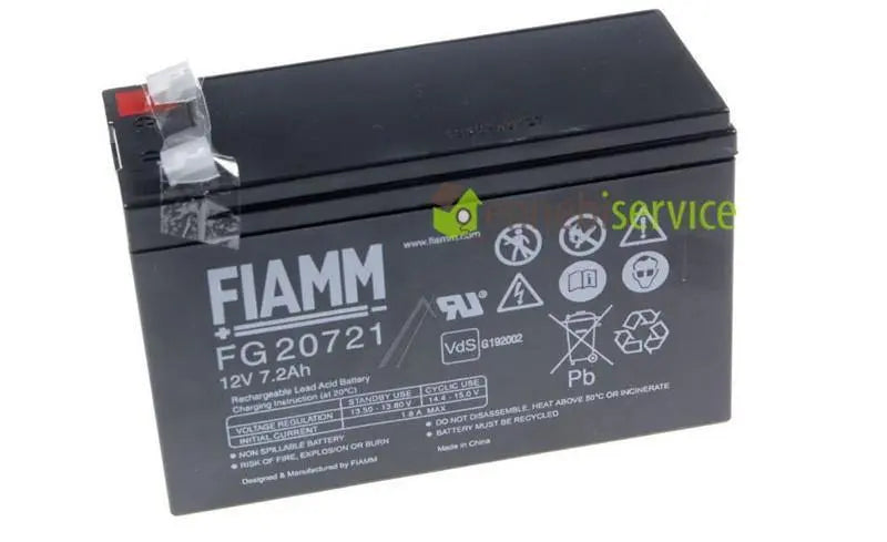 pacco batteria fg20721 12v7.2a 12v-7200mah ac FIAMM