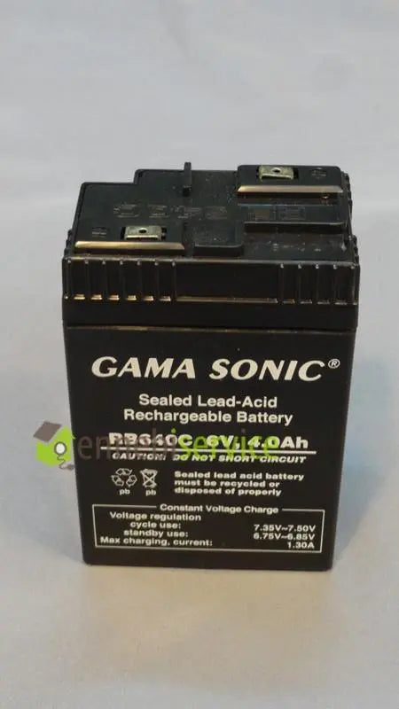 pacco batteria gama sonic contatti ad appoggio pb.6v-4.ah UNIVERSALE