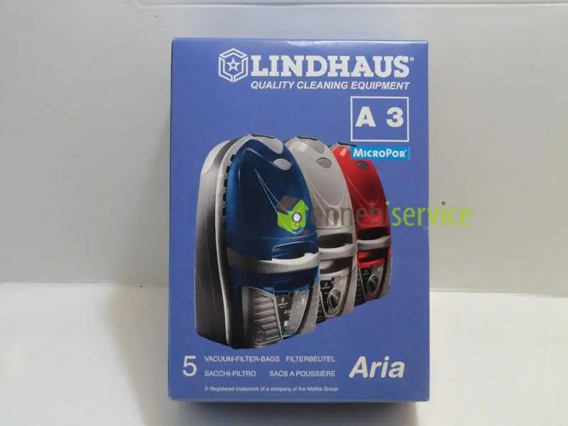 sacchi a3 microfibra  lindhaus mod.aria 5pz originali LINDHAUS