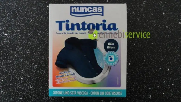 Tintoria cotone blu notte 100 ml colorante liquido + 100 g fissatore  polvere Nuncas