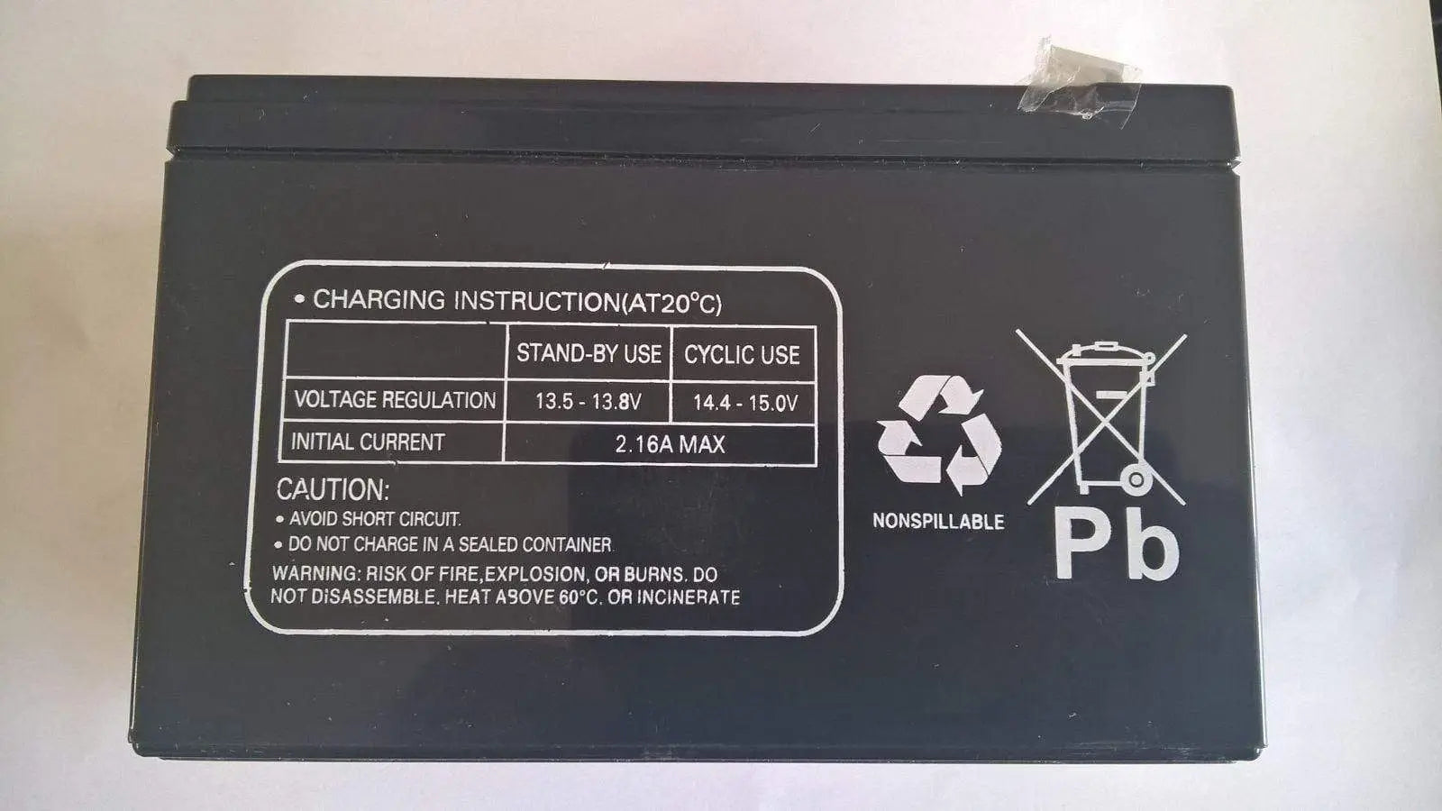Accumulatore pacco batteria al piombo 12v7,2ah 7200mah ENNEBISERVICE
