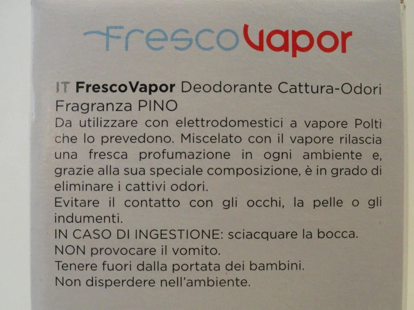 Deodorante cattura odori FrescoVapor per Vaporetto Polti POLTI