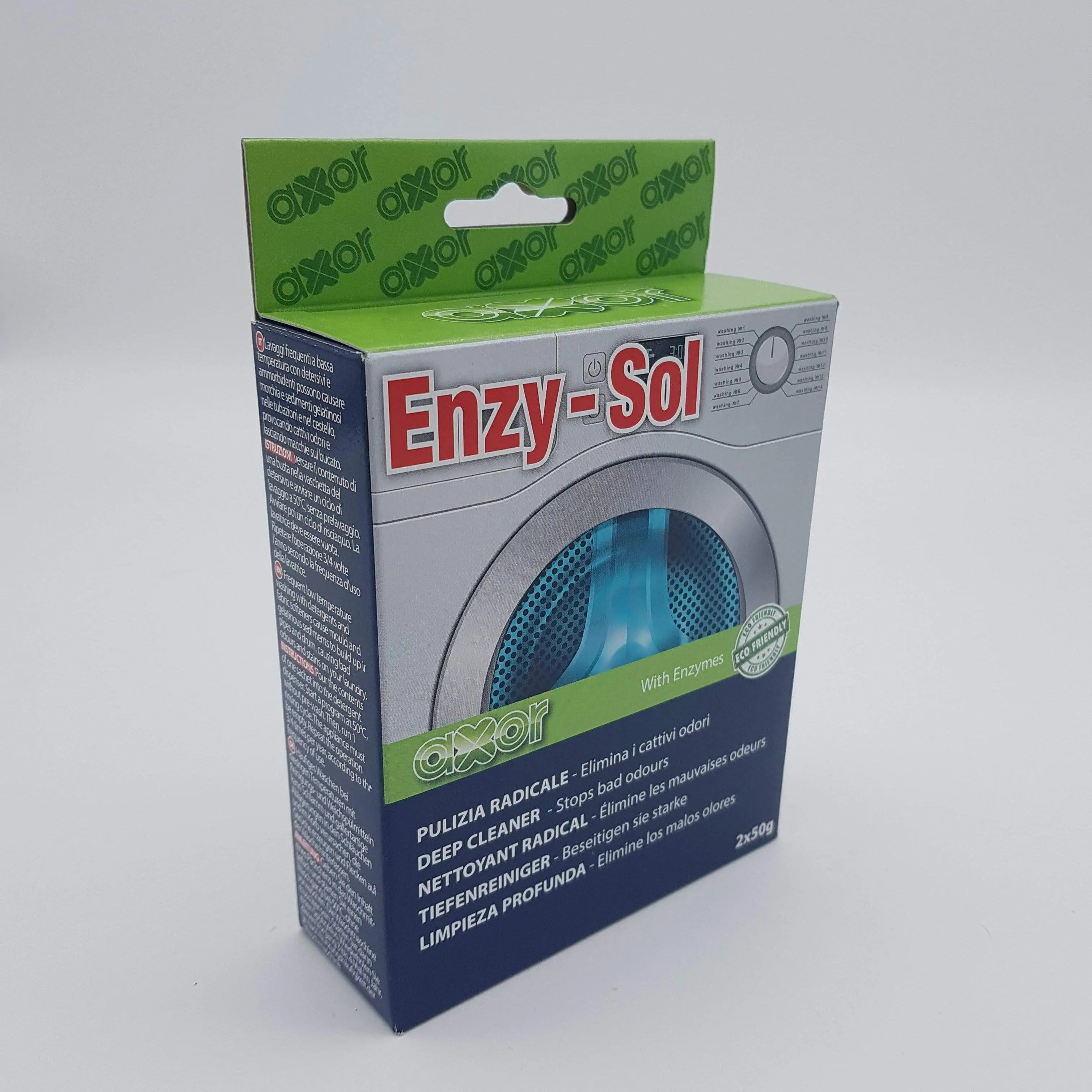 Enzy Sol kit pulizia profonda cattivi odori lavatrice Axor AXOR