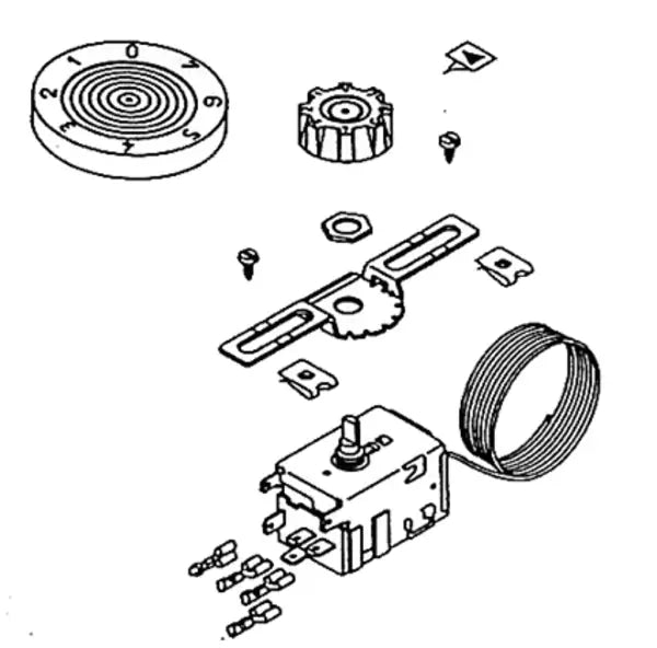 Termostato universale A 01-1000 frigorifero 216FR32 UNIVERSALE